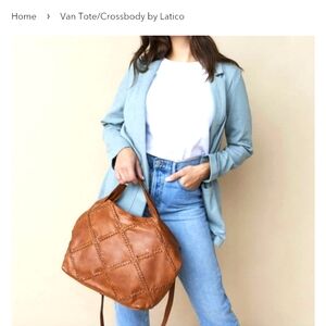 Latico Van Tote -Eggplant Color